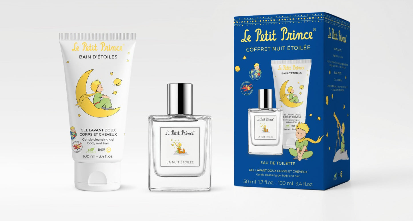 COFFRET LA NUIT ETOILÉE - EAU DE TOILETTE 50 ML + GEL LAVANTE SUAVE CUERPO Y CABELLO